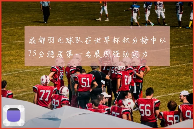 成都羽毛球队在世界杯积分榜中以75分稳居第一名展现强劲实力